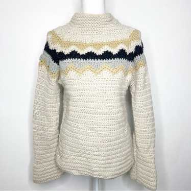 名作 90s J.CREW パッチワーク風 ニット セーター M - メルカリ