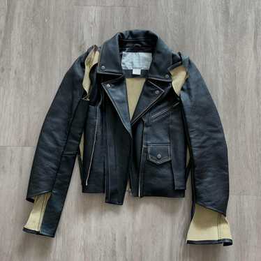 ジャケット・アウター HERMES leather shirts 40 / margiela year HERMÈS Martin Margiela Hermes Paris 2002 Red Lambskin