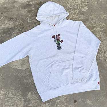 Supreme embroidered flower hoodie - Gem