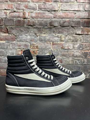 Rick Owens DRKSHDW グレー ヴィンテージ ハイカット スニーカー RICK OWENS DRKSHDW スタッズ ハイカット スニーカー ブラック