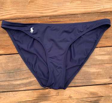 シンプル【Ralph Lauren】Vカット ロゴ ビキニ上下セット Ralph lauren logo bikini - Gem