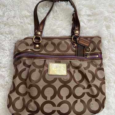 バッグ COACH Vintage Poppy Shoulder Bag 2Way Coach Poppy Shoulder Bag - Gem