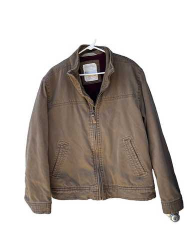 AEROPOSTALEレザージャケット Vtg Aeropostale Jacket Men's L Leather Brown Bomber Flight