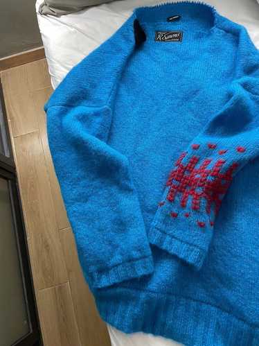 小物 raf simons Mohair Long Grove Raf Simons Red Mohair Long Logo Gloves Raf Simons