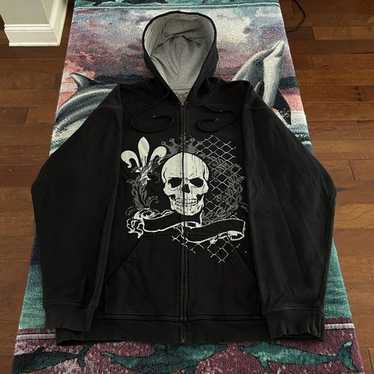 青色 トレーナー FOTUS Y2K サイバー Fotus zip up cyber - Gem