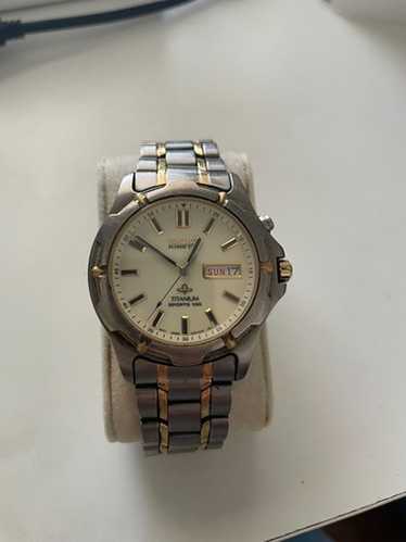 Seiko Kinetic Titanium Scjba 200m 452 Watch Black Color Dial