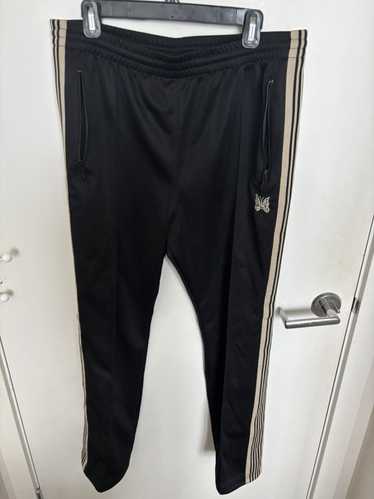 NEEDLES　21aw straight Track Pant NEEDLES 21AW Track Pants Straight Green x Beige lines JO222