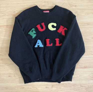 トップス Supreme Jamie Reid sweater fuck off xl Supreme jamie reid sweater - Gem