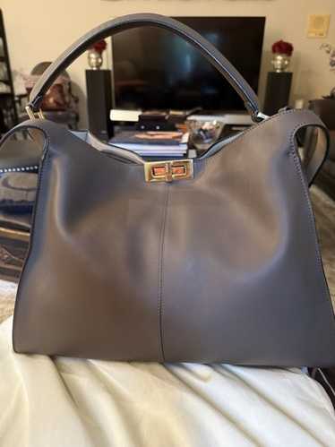 VIP価格★【FENDIPeekaboo Soft Largeダブグレー Peekaboo Soft Large Leather Black | Fendi