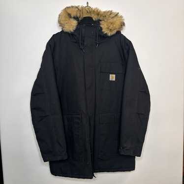 ジャケット・アウター 90s Carhartt Siberian PARKA BLACK CARHARTT X SIBERIAN PARKA WIP JACKET WITH FUR NWT SZ 2XL | eBay