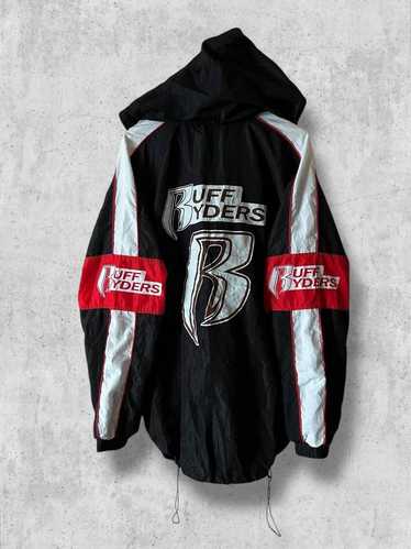 希少　Ruff ryders レザージャケット　XL Haruf 本革 レザージャケット フード付き レザー パーカー