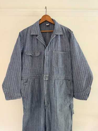 y*i様 70's BIG SMITH Vintage Coveralls ヴィ BIG SMITH DENIM COVERALL WITH CHINSTRAP - 古着屋 ｜ mushroom