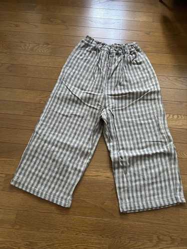 Namu Shop - Ichi Antiquites Linen Denim Sarouel Pants - Natural