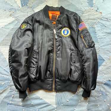 k*6様 90s USAF MA-1 Flight Jacket HOPE MF VINTAGE USAF US AIR FORCE FLIGHT JACKET MA-1 MA1 1960S