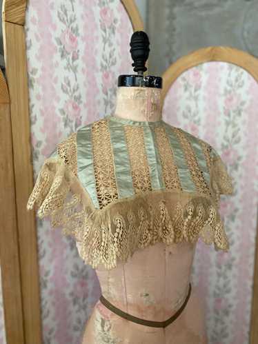 Antique Maltese Lace Belle Époque Edwardian White Blouse