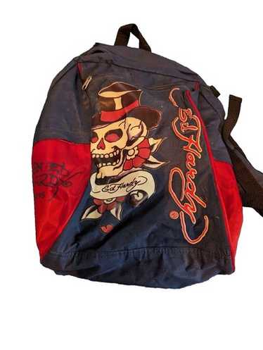ED Hardy バックパック スカルデザイン ED HARDY スカルデザイン トートバッグ 底マチ付き - メルカリ