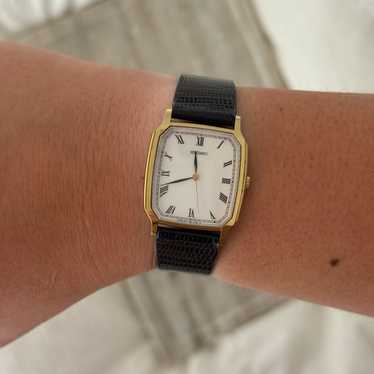 SEIKO tank ヴィンテージ 稼働品 Seiko Tank Vintage Watch Green Dial in Gold – Eleven13 Studios