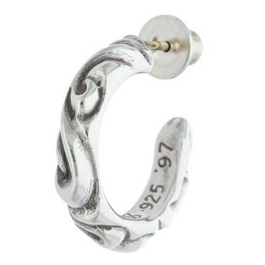 CHROME HEARTS SV925 Scroll Hoop Earrings New n101723 | eBay