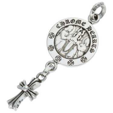 ネックレス・チョーカー CHROME HEARTS Angel medal silver charm CH plus V2 PENDENT Chrome Hearts Angel Medal Charm V2 Silver Necklace Top | eBay