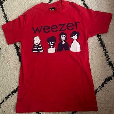 1995 Weezer Ringer T-shirt Size Large Signed Band Tour