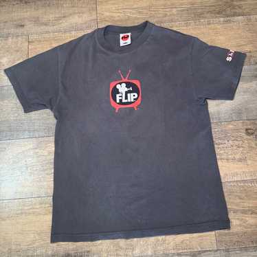 Old skate flip Tシャツ XL Vintage Flip Skateboards T-shirt 90s – For All To Envy