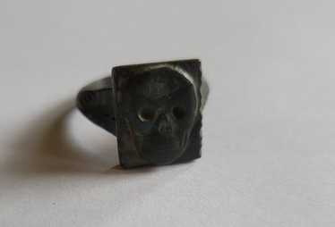 1939’s～★ドイツ国防軍陸軍★Skull Ring★ ミリタリーリング ドイツ国防軍 スカルボーンズ ヴィンテージ シルバー ミリタリー