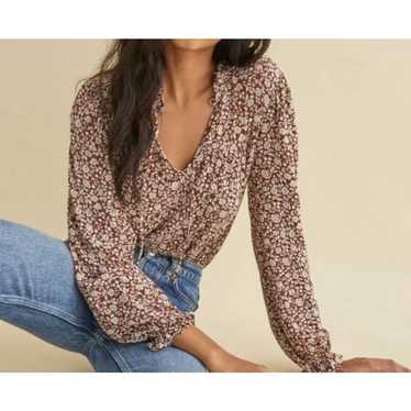 トップス Reformation Amira Top S blue floral Amira Top