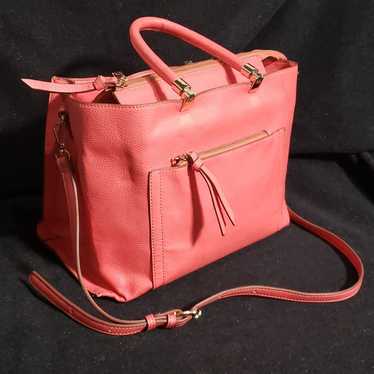 【美品】Coach Pink Salmon Hobo Shoulder Bag COACH Suede Leather Hand Bag Shoulder Bag Hobo Coral Pink