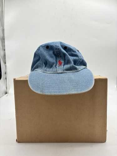 Vintage 90s Ralph Lauren Polo Jeans Company Blue Mesh Hat