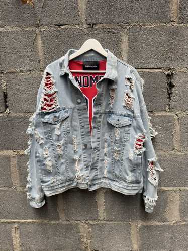 Gジャン+デニムジャケット PHENOMENON - phenomenon denim docking string jacket Phenomenon denim jacket - Gem