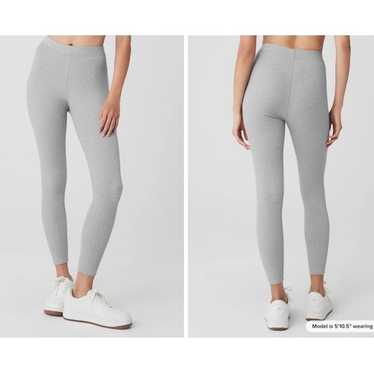 【Alo Yoga】 Blissful high-waisted ribbedレギンス ALO Yoga Ribbed High-Waist 7/8 Blissful Legging Size M