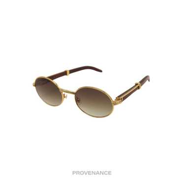 Cartier トリニティ アビエーターサングラス ゴールド カルティエ トリニティ サングラス/眼鏡｜中古ブランド品