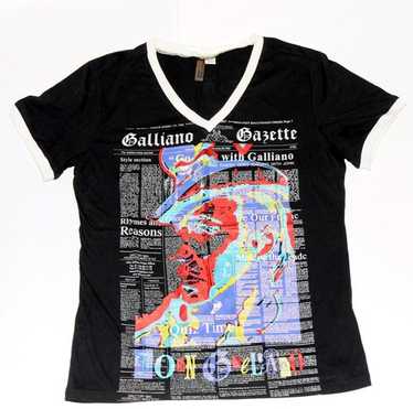 john galliano グラフィックロンT made in ITALY john galliano グラフィックロンT made in ITALY