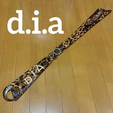 d.i.a.黒×ゴールド装飾 ベルト DIA d.i.a. Belt Fur Chain Black Gold Women's Fashion