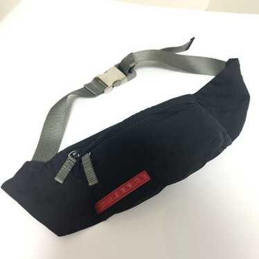 Auth Prada Sport 2000S Archive Nylon Shoulder Bag Black