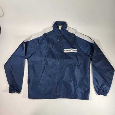 フォロー割K　80s goodyear レーシングジャケット オフィシャル ビンテージ70's○GOOD YEARワッペン&刺繍入りレーシング
