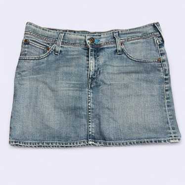 希少　90’s Evisu Paris France vintage skirt Evisu skirt - Depop