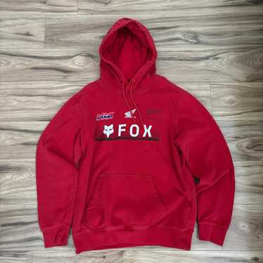 HONDA FOX RACINGパーカー レッド Ｌサイズ クレイスミス。 HONDA FOX RACINGパーカー レッド Lサイズ クレイスミス