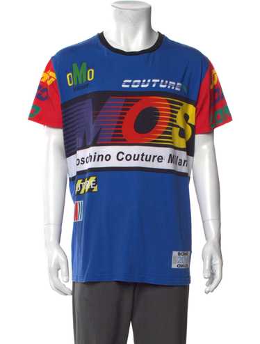 Tシャツ・カットソー Moschino BLUE FLOWERS ALLOVER PRINT SHIRT (02132057_1365) Moschino shirt blue & - Gem