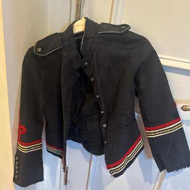 Zadig&Voltaire ネイビー ニット ジッパー付き ジャケット ヴァンソンエミレイユ ジップアップ ジャケット 8GG AZE