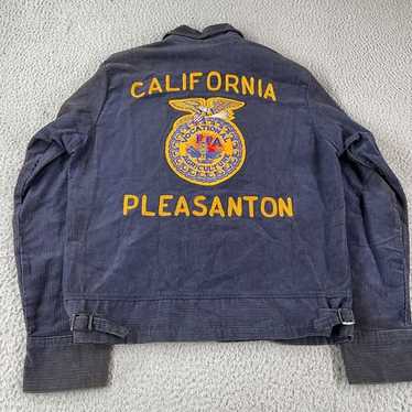 70s FFAジャケット ヴィンテージ 70S Vintage FFA Farmers Jacket Size 36 Navy TALON Zip NEW