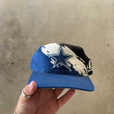 90's Dallas Cowboys Logo Athletic Splash NFL Snapback Hat - Etsy