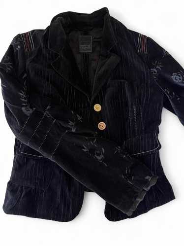 トップス 90s archive GIRBAUD black velours vest 90s archive GIRBAUD black velours vest