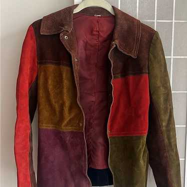 【THEAIRTOWN】VINTAGE SUEDE CROP COAT★送料・関税込 Vintage Mens Belted 70s Suede Jacket Towncraft Plus Penneys