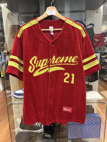 パーカー・フーディ Supreme Velour Baseball Jersey AW FW 20 WEEK 6 Supreme Velour Baseball Jersey AW FW 20 WEEK 6 (Supreme