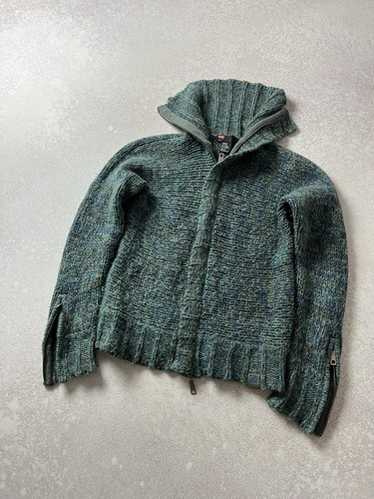 00s DIESEL ジップアップフーディー　Y2K グランジ お兄系 00s y2k Diesel ジップパーカー フェアリーグランジ 平成 お兄系