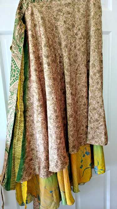 【COLOR iN ID】Suede layered wrap skirt Wrap Skirt Wrap Summer Skirt Wrap Midi Skirt Wrap Skirt With