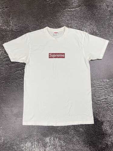 トップス Supreme Swarovski Box Logo Tee white S Supreme Swarovski Box Logo Tee White Men's - SS19 - US