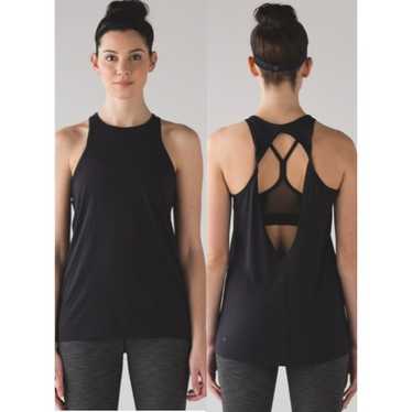lululemon black サイズ8 twist tank Lululemon Twist & Train Tank - Black (First Release) - lulu