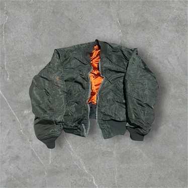 ヴィンテージ　MA-1型　茄子紺　70-80s ジャケット　リバーシブル Vintage Ma1 Jacket - Etsy